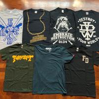 Set 7 t-shirts uomo SMALL VANS bands hardcore