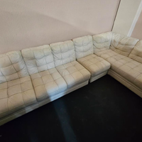 Divano da salotto in pelle 7 posti