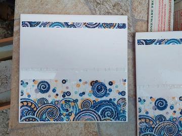 Mattonelle con disegno a rilievo