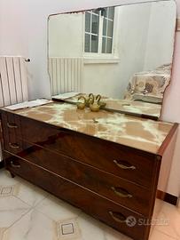 Cassettiera anni 50' con specchio