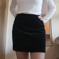 minigonna vintage nera taglia unica