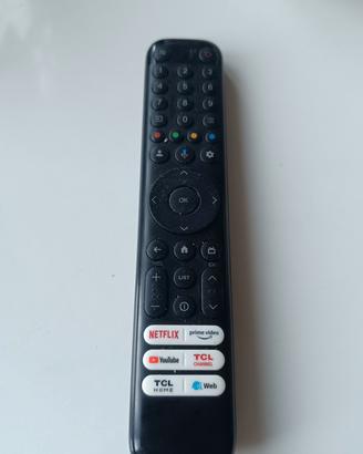 telecomando smart TV  TCL qled 65 pollici