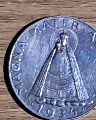 Moneta Austriaca da 5 scellini 1934 Mariazzell
