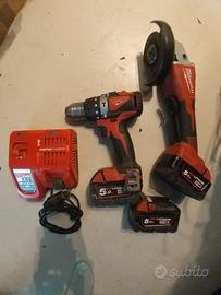 Smerigliatrice + Avvitatore A Batteria