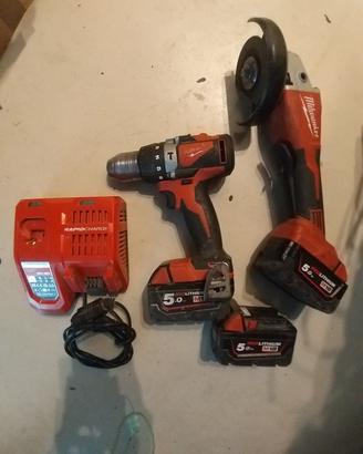 Smerigliatrice + Avvitatore A Batteria