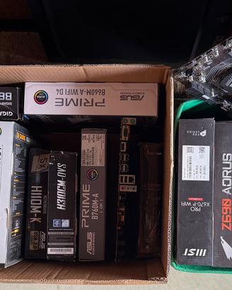 lotto mainboard  + cooler pc desktop non testati