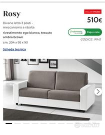 Divano letto Rosy matrimoniale 