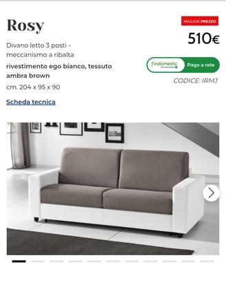 Divano letto Rosy matrimoniale 