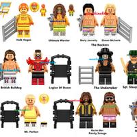 12 minifigure Wrestling WWF smackdown simil Lego
