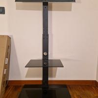 supporto tv in metallo nero