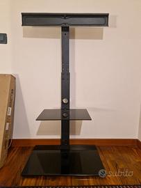 supporto tv in metallo nero