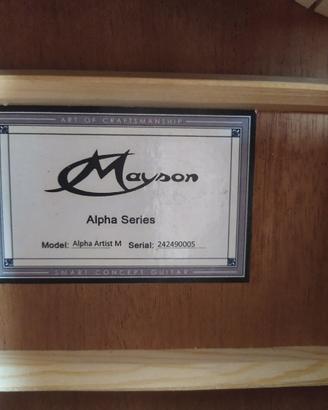 Chitarra Acustica MAYSON ALPHA M - Mogano Massello
