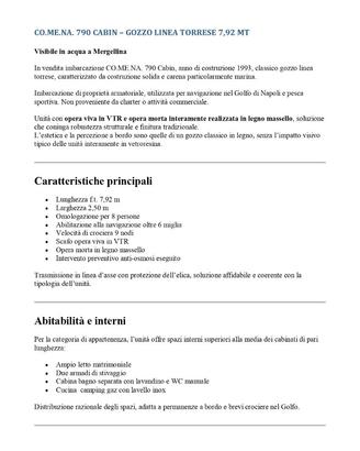 GOZZO COMENA visibile Napoli Mergellina