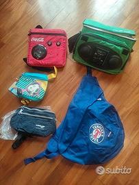 Borsa radio coca cola Snoopy 007 birra marsupio