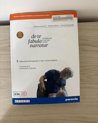 de te fabula narratur 3 (Paravia) - Usato