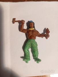Guerriero Indiano Western vintage plastica
