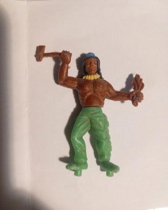 Guerriero Indiano Western vintage plastica