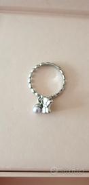 Anello nuovo Zoppini in argento con Charms