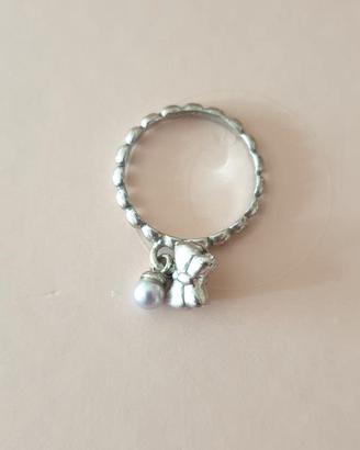 Anello nuovo Zoppini in argento con Charms