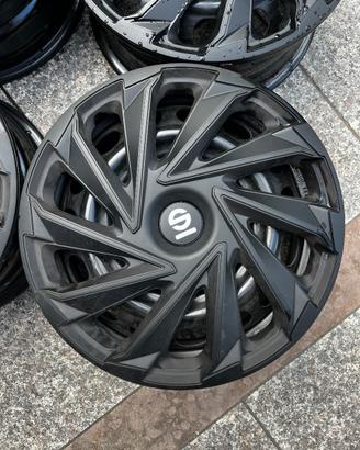 Cerchi in ferro da 15” + copricerchi Sparco (4+4)