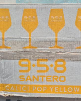 6 Calici gialli da Prosecco Salterò 9•5•8
