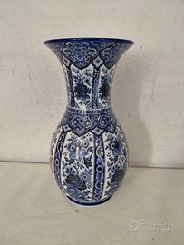 Vaso Delfie in ceramica 30 cm – decoro blu