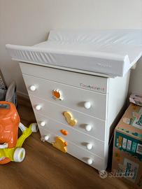 Fasciatoio cassettiera per neonato Foppapedretti