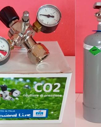 Impianto co2 acquario completo anidride carbonica