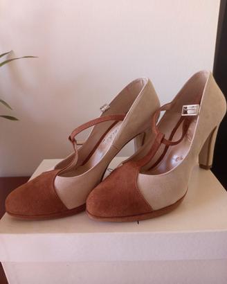 Scarpe décolleté Mary Jane "Altroché" , camoscio