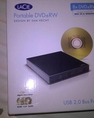 Lettore / masterizzatore cd-dwd rv "la cie"