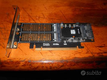 Scheda PCI Express PCI-E 3.0 e Dual SATA
