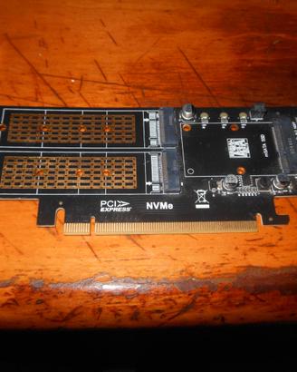 Scheda PCI Express PCI-E 3.0 e Dual SATA