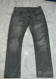 LEVI’S 504 Grey Denim Taglia W32 L32