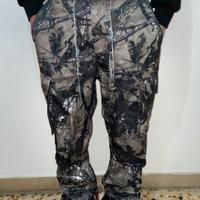 Pantalone Cargo Camo Custom streetwear Y2K