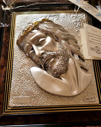 quadro in argento e legno