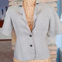 Giacca misto lino donna