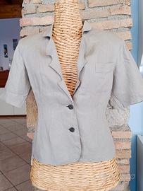 Giacca misto lino donna