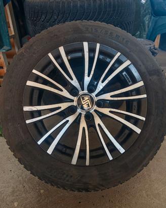 Set 4 Cerchi in Lega MSW (by OZ) 16" + Gomme Inver