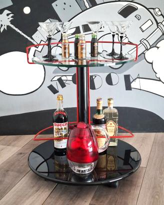 Carrello bar postmoderno, anni '80