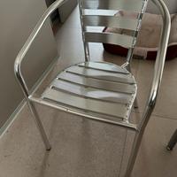 Sedia in alluminio