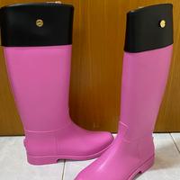 Stivale donna pvc+pelle fucsia