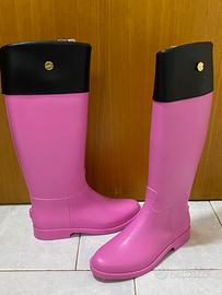 Stivale donna pvc+pelle fucsia