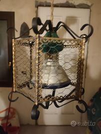 Lampada da soffitto artigianale esemplare unico