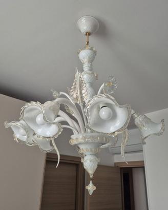 Lampadario in vetro murano