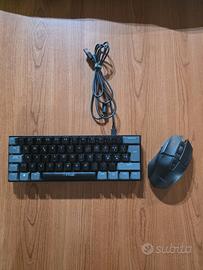 tastiera gaming + mouse