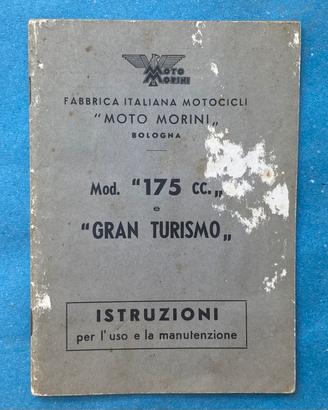 Libretto Originale Moto Morini 175 / Gran Turismo