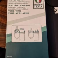 Sacchetti compatibili Folletto modello 120/121/122