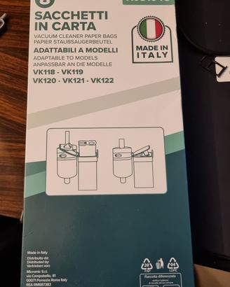 15 Sacchetti compat. Folletto modello 120/121/122