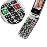 artfone CF241A Rosso - Telefono Cellulare per Anzi