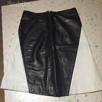 Gonna Versace in pelle